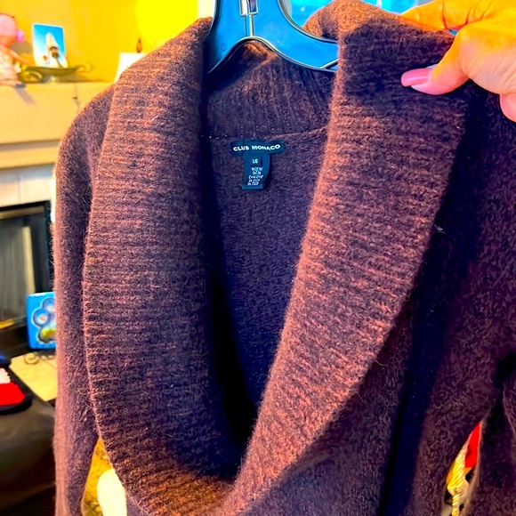 Club Monaco Cowl Neck Lamb Wool Sweater Size Large - Picture 7 of 8